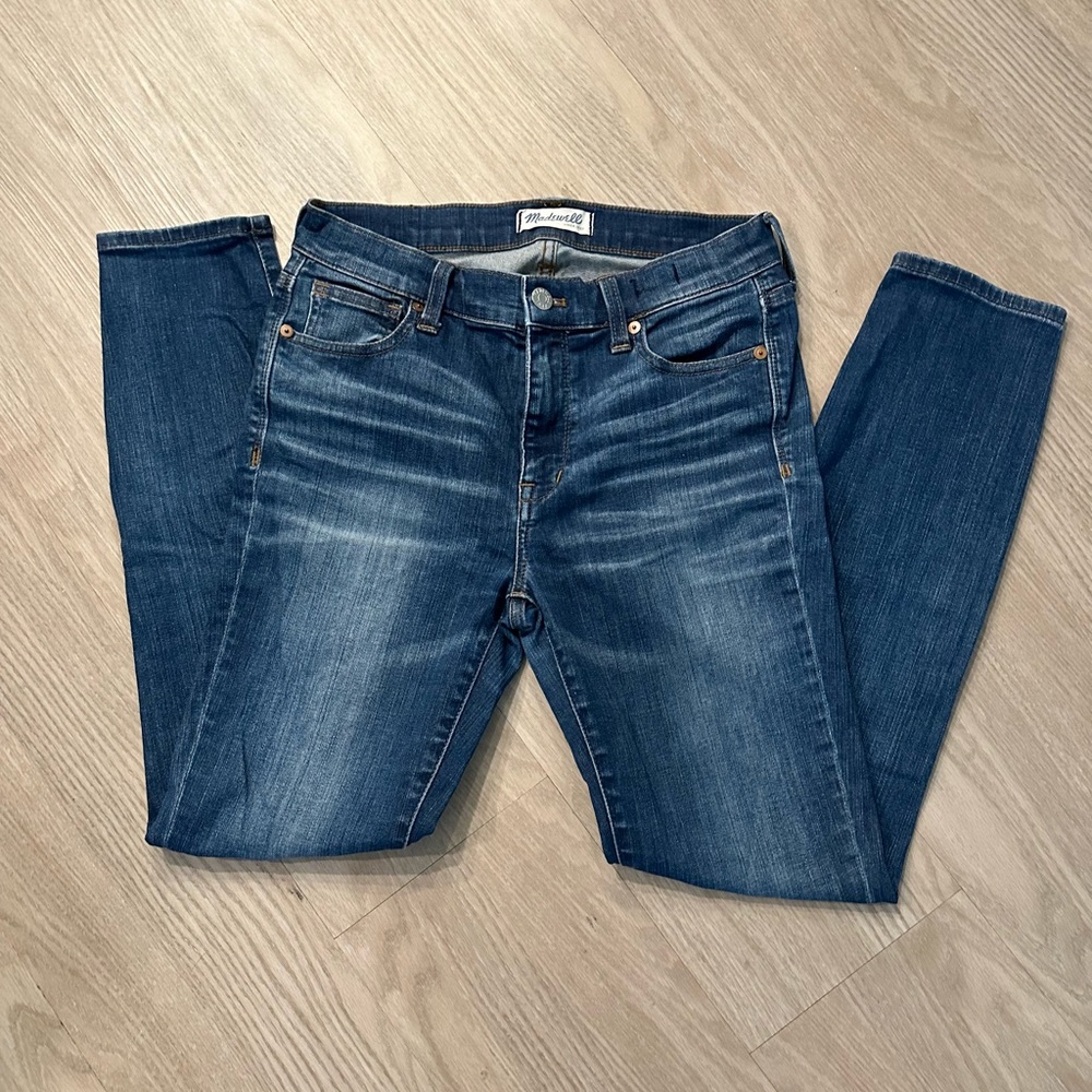 MADEWELL 9” high riser skinny jeans sz 27